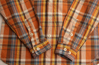 COLIMBO / CROW DOG FLANNEL SHIRT (ZY-0311,ORANGE CHECK)