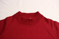 WORKERS / Cotton Raglan Sweater (Burgundy)