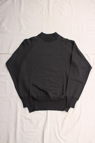 WORKERS / Cotton Raglan Sweater (Faded Black)