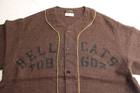 COLIMBO / DOOLITTLE BASEBALL SHIRT "HELL CATS" ( ZA-0304,DEEP BROWN)