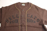 COLIMBO / DOOLITTLE BASEBALL SHIRT "HELL CATS" ( ZA-0304,DEEP BROWN)