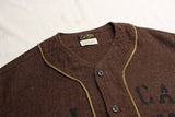 COLIMBO / DOOLITTLE BASEBALL SHIRT "HELL CATS" ( ZA-0304,DEEP BROWN)