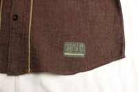 COLIMBO / DOOLITTLE BASEBALL SHIRT "HELL CATS" ( ZA-0304,DEEP BROWN)