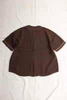 COLIMBO / DOOLITTLE BASEBALL SHIRT "HELL CATS" ( ZA-0304,DEEP BROWN)