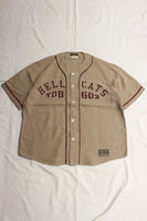 COLIMBO / DOOLITTLE BASEBALL SHIRT "HELL CATS" ( ZA-0304,SAND BEIGE)