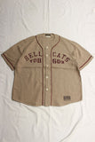 COLIMBO / DOOLITTLE BASEBALL SHIRT "HELL CATS" ( ZA-0304,SAND BEIGE)