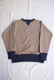 FREEWHEELERS / "DOUBLE V SWEAT SHIRT" SET-IN SLEEVE (#2434002,MEDIUM GRAY × OLD NAVY)