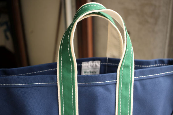 WORKERS / Deluxe Tote Bag (Navy Body x Green Handle) – McFly