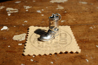 BO'S GLAD RAGS / Heritage Boot-Head Charm "Engineer" (A25-04,STERLING SILVER)