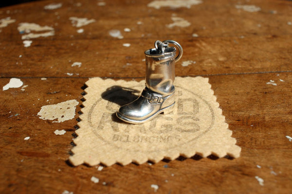 BO'S GLAD RAGS / Heritage Boot-Head Charm "Engineer" (A25-04,STERLING SILVER)