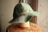 FREEWHEELERS / "HAT,REVERSIBLE,SUN" U.S. ARMY SUN HAT ( #2427001,OLIVE GREEN × INDIAN ORANGE)