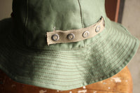 FREEWHEELERS / "HAT,REVERSIBLE,SUN" U.S. ARMY SUN HAT ( #2427001,OLIVE GREEN × INDIAN ORANGE)