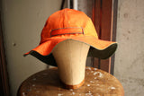 FREEWHEELERS / "HAT,REVERSIBLE,SUN" U.S. ARMY SUN HAT ( #2427001,OLIVE GREEN × INDIAN ORANGE)