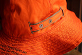 FREEWHEELERS / "HAT,REVERSIBLE,SUN" U.S. ARMY SUN HAT ( #2427001,OLIVE GREEN × INDIAN ORANGE)