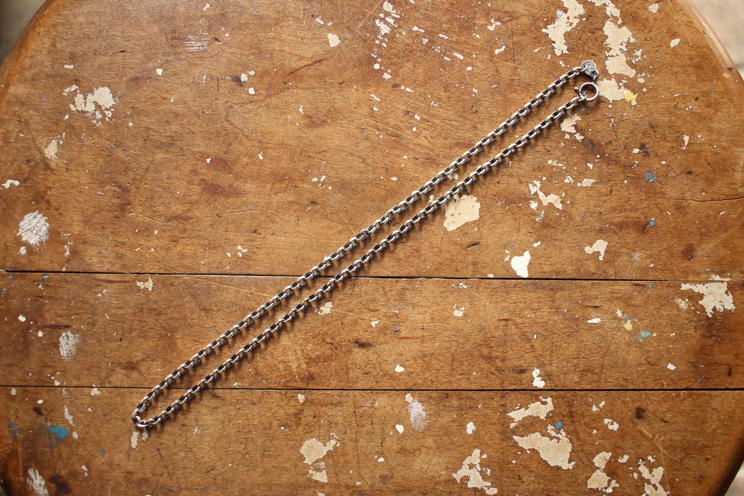 BO'S GLAD RAGS / STANDARD CHAIN,STG.SILVER,HEAVY BEANS