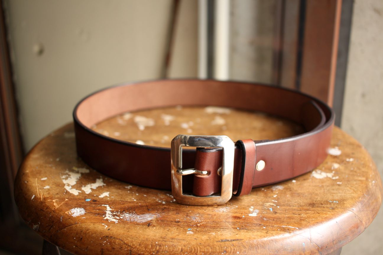 レインボーカントリー　ギャリソンベルト32 レインボーカントリー Leather Single Pin Belt レザーベルト 32