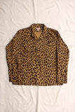 Cushman / LEOPARD PRINT NEL OPEN COLLAR SHIRT (25709,LEOPARD)