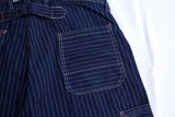 FREEWHEELERS / "LONGSHOREMAN" OVERALLS (#2412001,INDIGO WABASH STRIPE)