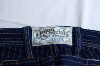 FREEWHEELERS / "LONGSHOREMAN" OVERALLS (#2412001,INDIGO WABASH STRIPE)