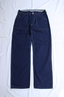 FREEWHEELERS / "LONGSHOREMAN" OVERALLS (#2412001,INDIGO WABASH STRIPE)