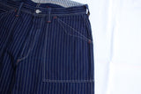 FREEWHEELERS / "LONGSHOREMAN" OVERALLS (#2412001,INDIGO WABASH STRIPE)