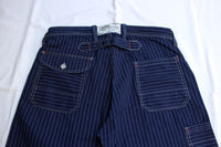 FREEWHEELERS / "LONGSHOREMAN" OVERALLS (#2412001,INDIGO WABASH STRIPE)