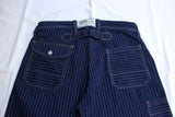 FREEWHEELERS / "LONGSHOREMAN" OVERALLS (#2412001,INDIGO WABASH STRIPE)