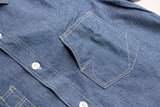 FREEWHEELERS / "LONG SLEEVE WORK SHIRT" THE IRONALL FACTORIES CO. (#2423001,INDIGO CHAMBRAY)