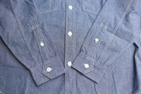 FREEWHEELERS / "LONG SLEEVE WORK SHIRT" THE IRONALL FACTORIES CO. (#2423001,INDIGO CHAMBRAY)