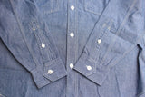 FREEWHEELERS / "LONG SLEEVE WORK SHIRT" THE IRONALL FACTORIES CO. (#2423001,INDIGO CHAMBRAY)