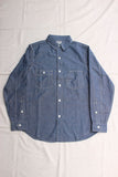 FREEWHEELERS / "LONG SLEEVE WORK SHIRT" THE IRONALL FACTORIES CO. (#2423001,INDIGO CHAMBRAY)