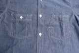 FREEWHEELERS / "LONG SLEEVE WORK SHIRT" THE IRONALL FACTORIES CO. (#2423001,INDIGO CHAMBRAY)