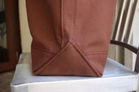 WORKERS / Leather Handle Tote Bag (Brown)