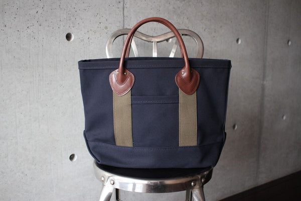 WORKERS / Leather Handle Tote Medium (Navy)
