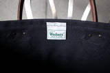 WORKERS / Leather Handle Tote Medium (Navy)