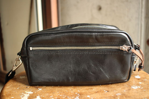 DOUBLE RAINBOW ブラック RHC別注 Rainbow Country / Leather Shoulder Pouch (RCL-60017,BLACK