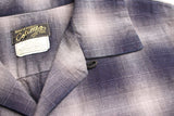 COLIMBO / MODEST OPEN COLLAR SHIRT "INDIGO OMBRE CHECK" (ZA-0307,GRAYISH CHECK)