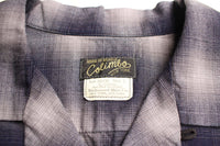 COLIMBO / MODEST OPEN COLLAR SHIRT "INDIGO OMBRE CHECK" (ZA-0307,GRAYISH CHECK)