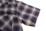 COLIMBO / MODEST OPEN COLLAR SHIRT "INDIGO OMBRE CHECK" (ZA-0307,GRAYISH CHECK)