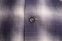 COLIMBO / MODEST OPEN COLLAR SHIRT "INDIGO OMBRE CHECK" (ZA-0307,GRAYISH CHECK)