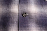 COLIMBO / MODEST OPEN COLLAR SHIRT "INDIGO OMBRE CHECK" (ZA-0307,GRAYISH CHECK)