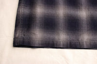 COLIMBO / MODEST OPEN COLLAR SHIRT "INDIGO OMBRE CHECK" (ZA-0307,GRAYISH CHECK)