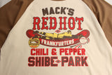 BO'S GLAD RAGS / “Mack's Red Hot Frankfurters” (A25-01,Wheat × Muddy Tan)