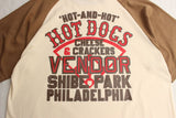 BO'S GLAD RAGS / “Mack's Red Hot Frankfurters” (A25-01,Wheat × Muddy Tan)