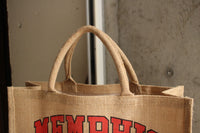 BO'S GLAD RAGS / "Memphis, Tennessee" Late 1960s Jute Picnic Tote (PB23-01)