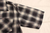 Cushman / OMBRE CHECK OPEN SHIRT (25480,BLACK)