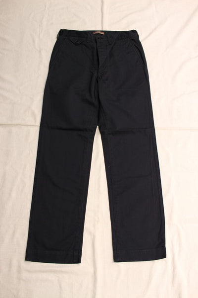 WORKERS / Officer Trousers, Regular Fit (8 oz Light Chino, Navy) / 2025AW