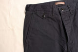 WORKERS / Officer Trousers, Regular Fit (8 oz Light Chino, Navy) / 2025AW