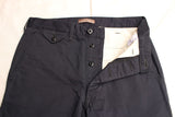 WORKERS / Officer Trousers, Regular Fit (8 oz Light Chino, Navy) / 2025AW