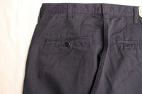 WORKERS / Officer Trousers, Regular Fit (8 oz Light Chino, Navy) / 2025AW